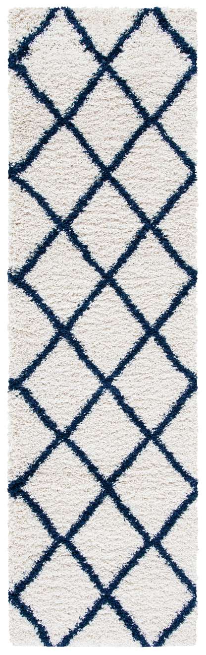 Safavieh Hudson Shag Sgh222E Ivory/Navy Area Rug