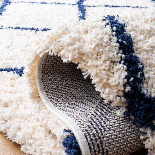 Safavieh Hudson Shag Sgh222E Ivory/Navy Rugs.