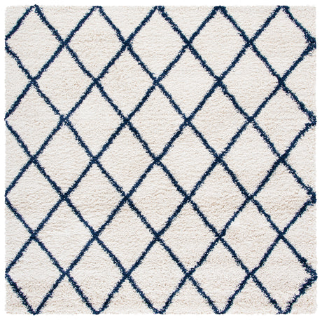 Safavieh Hudson Shag Sgh222E Ivory/Navy Rugs.