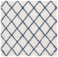 Safavieh Hudson Shag Sgh222E Ivory/Navy Area Rug