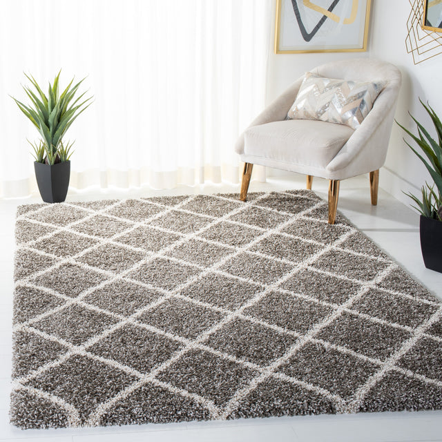 Safavieh Hudson Shag Sgh222F Grey/Ivory Rugs.