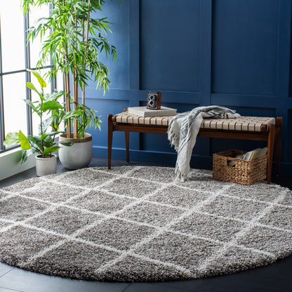 Safavieh Hudson Shag Sgh222F Grey/Ivory Area Rug