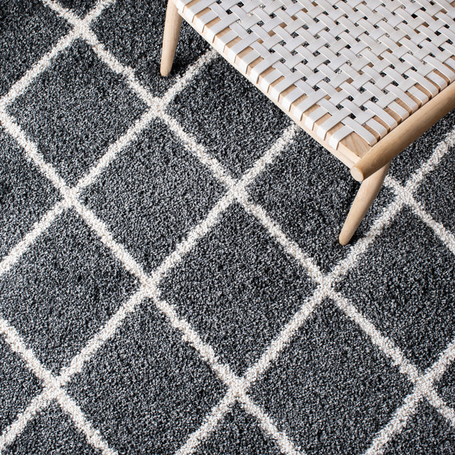 Safavieh Hudson Shag Sgh222G Dark Grey/Ivory Rugs.