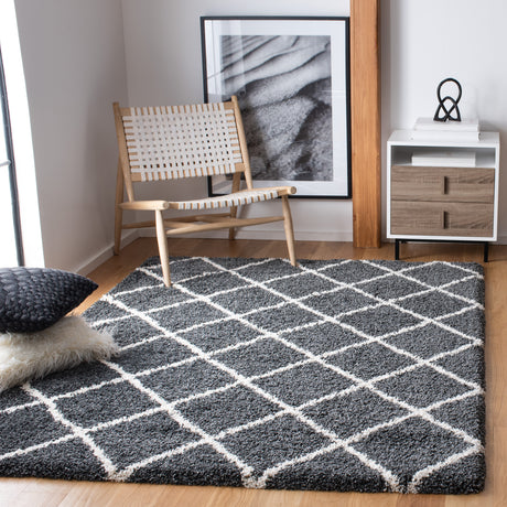 Safavieh Hudson Shag Sgh222G Dark Grey/Ivory Rugs.