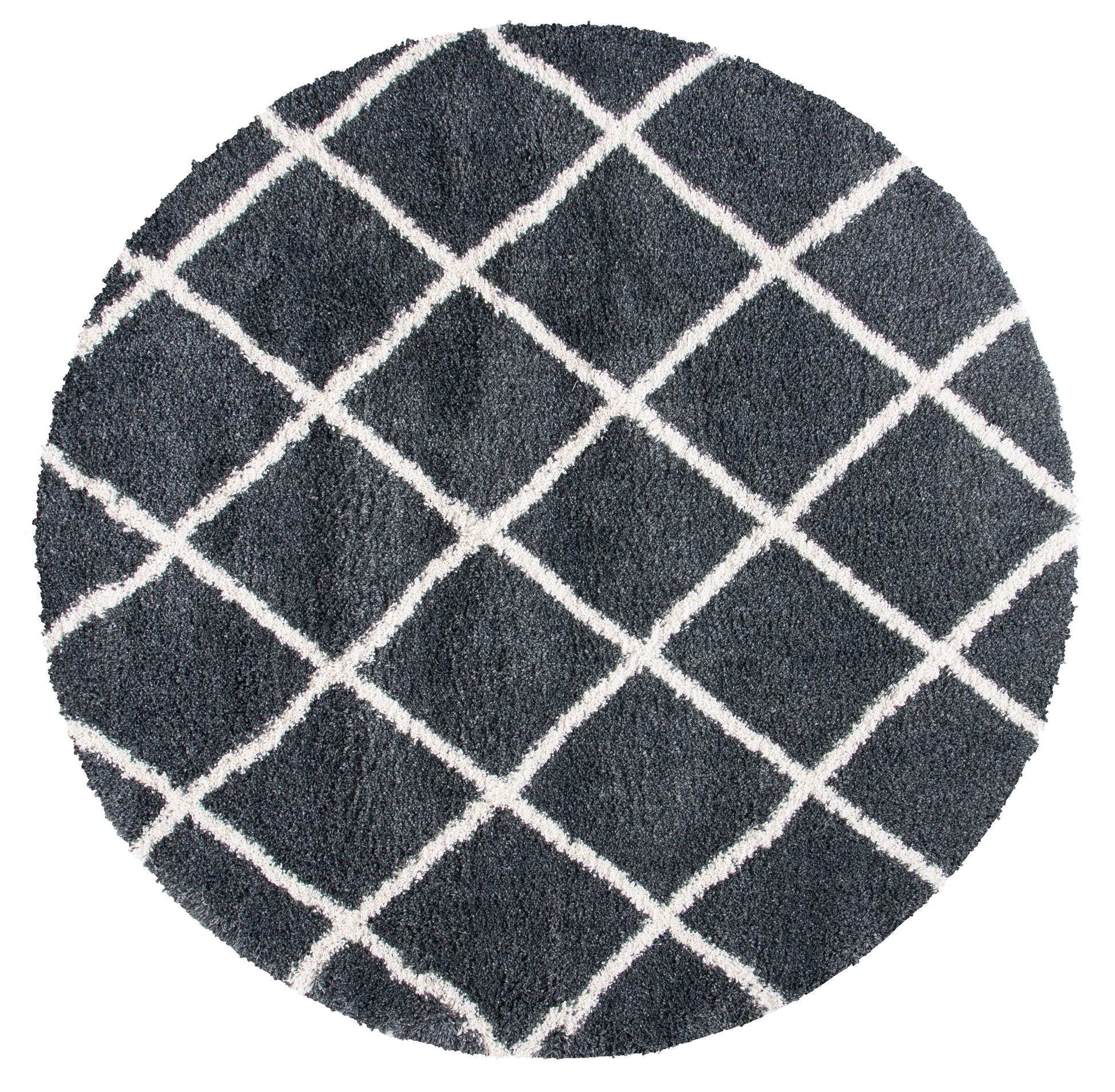 Safavieh Hudson Shag Sgh222G Dark Grey/Ivory Area Rug