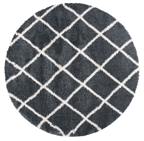 Safavieh Hudson Shag Sgh222G Dark Grey/Ivory Rugs.