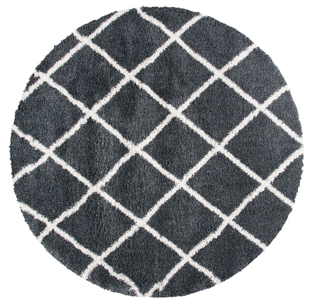 Safavieh Hudson Shag Sgh222G Dark Grey/Ivory Rugs.