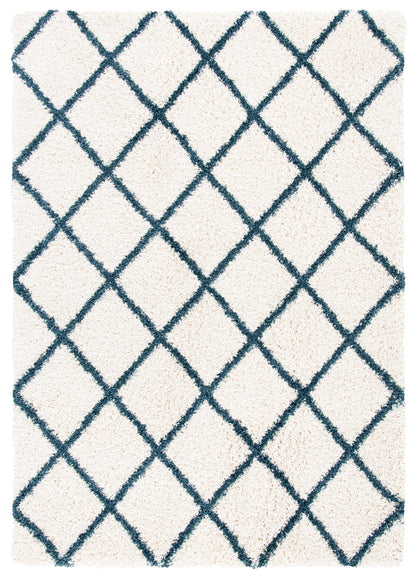 Safavieh Hudson Shag Sgh222J Ivory/Slate Blue Area Rug