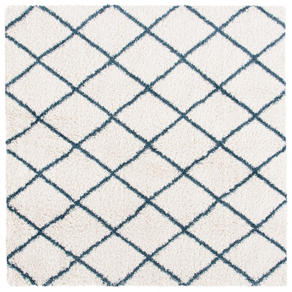 Safavieh Hudson Shag Sgh222J Ivory/Slate Blue Area Rug