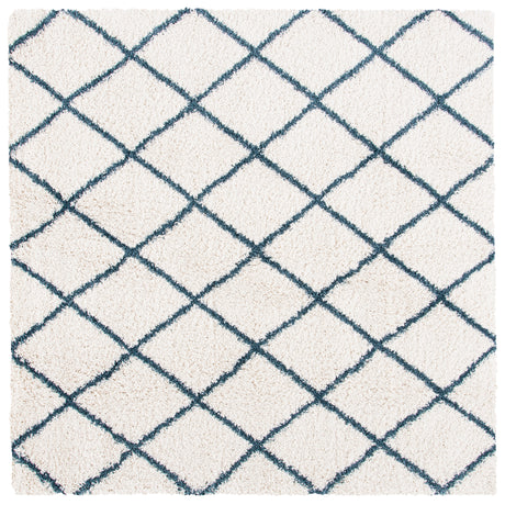 Safavieh Hudson Shag Sgh222J Ivory/Slate Blue Rugs.