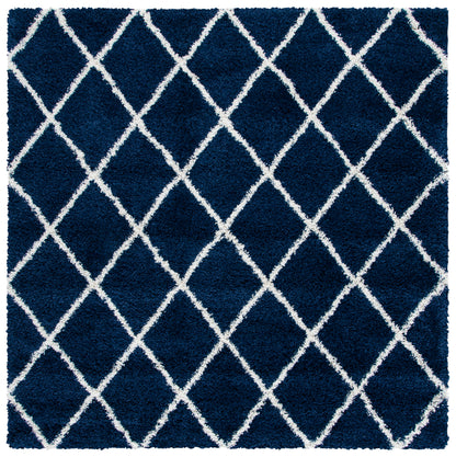 Safavieh Hudson Shag Sgh222N Navy/Ivory Area Rug