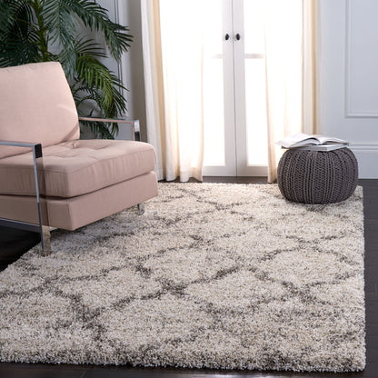 Safavieh Hudson Shag Sgh269A Ivory/Grey Area Rug