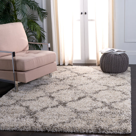 Safavieh Hudson Shag Sgh269A Ivory/Grey Rugs.