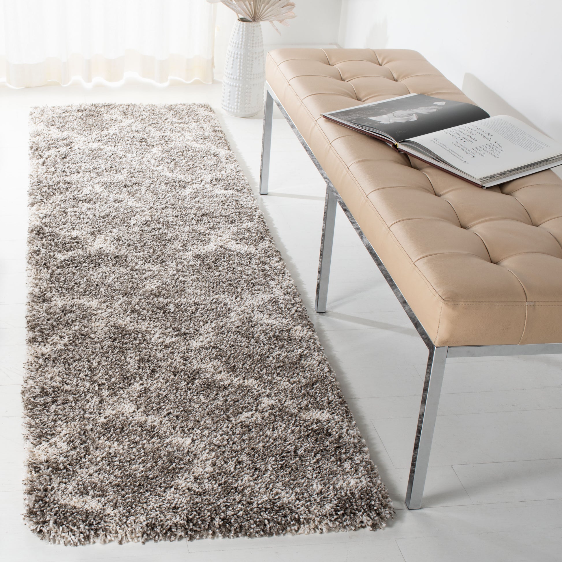 Safavieh Hudson Shag Sgh269F Grey/Ivory Area Rug