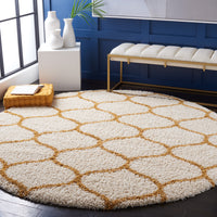 Safavieh Hudson Shag Sgh280F Ivory/Gold Area Rug