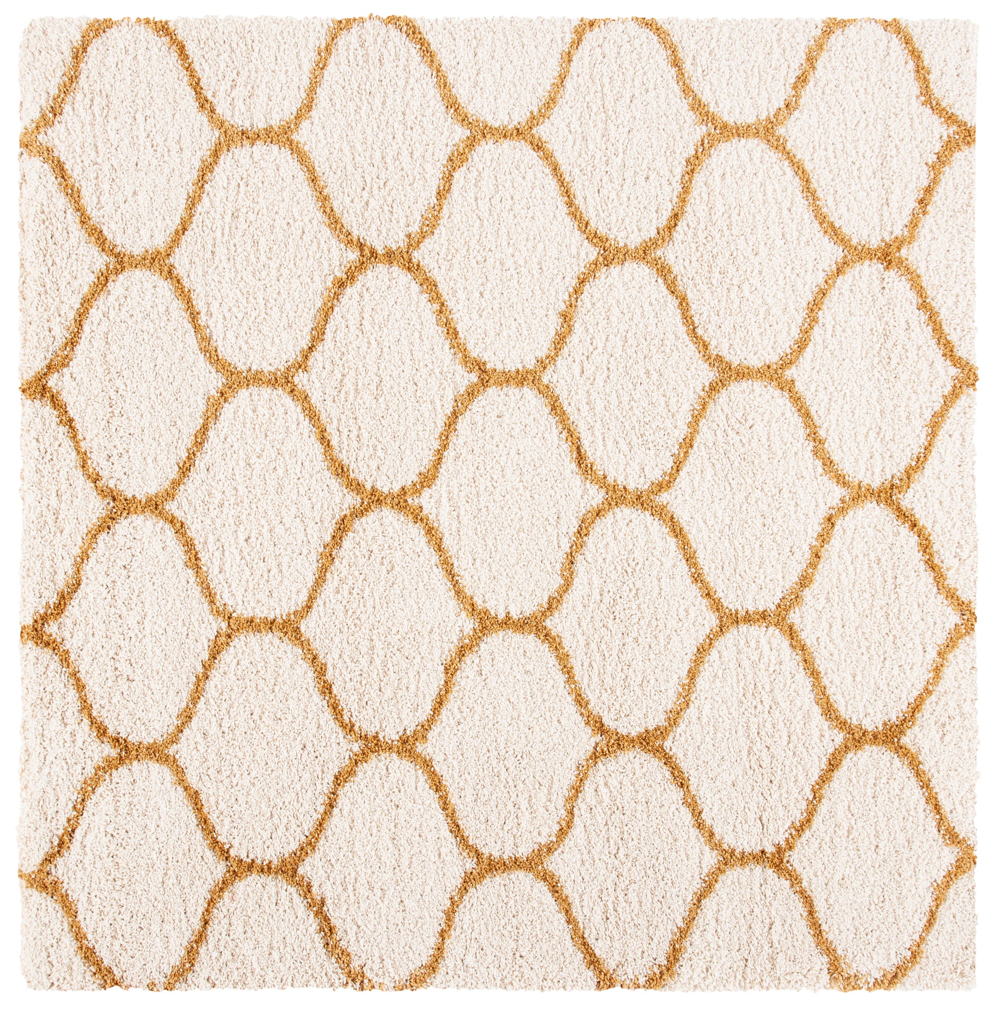 Safavieh Hudson Shag Sgh280F Ivory/Gold Area Rug