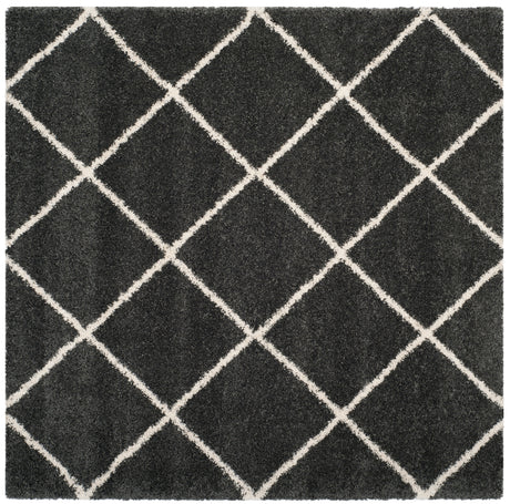 Safavieh Hudson Shag Sgh281G Dark Grey/Ivory Rug.