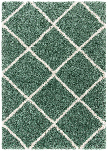 Safavieh Hudson Shag Sgh281Y Green/Ivory Area Rug