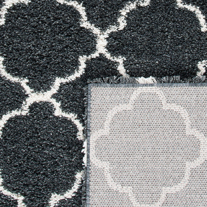 Safavieh Hudson Shag Sgh282G Dark Grey/Ivory Area Rug