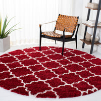 Safavieh Hudson Shag Sgh282Q Red/Ivory Area Rug