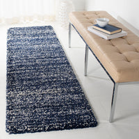 Safavieh Hudson Shag Sgh295N Navy/Ivory Area Rug