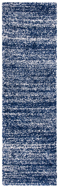 Safavieh Hudson Shag Sgh295N Navy/Ivory Area Rug