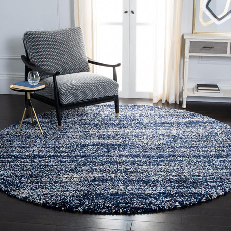 Safavieh Hudson Shag Sgh295N Navy/Ivory Rugs.