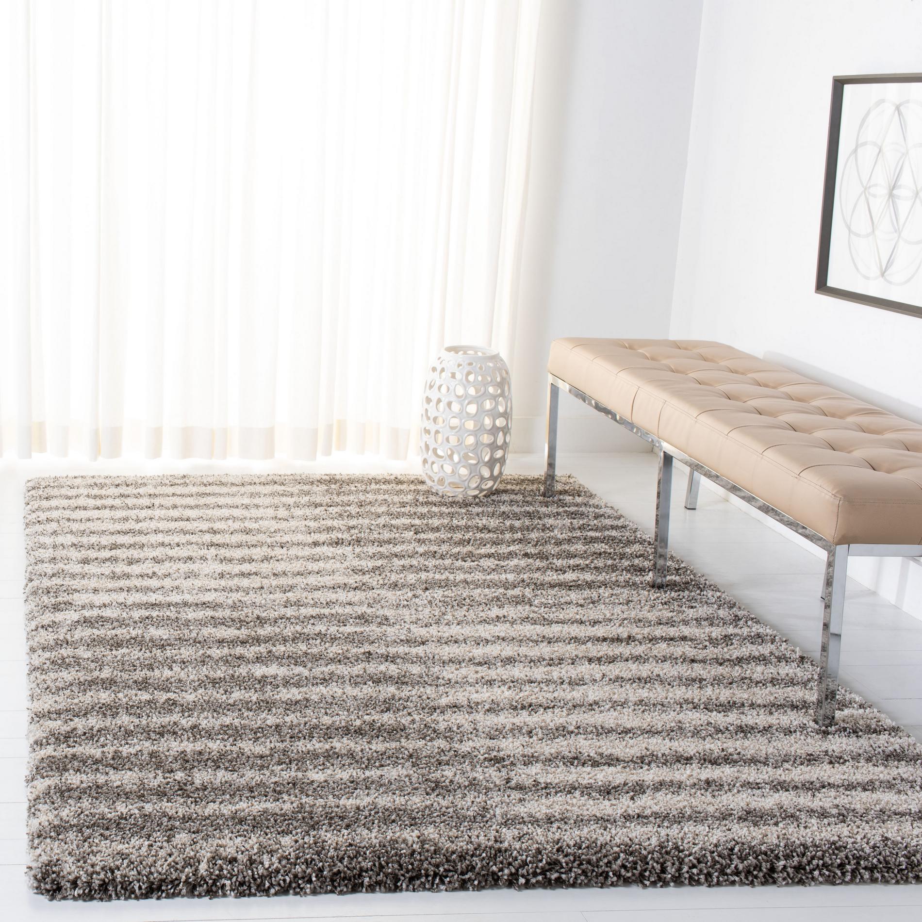 Safavieh Hudson Shag Sgh298F Grey/Ivory Area Rug