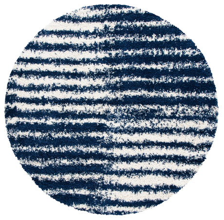 Safavieh Hudson Shag Sgh298N Navy/Ivory Rugs.