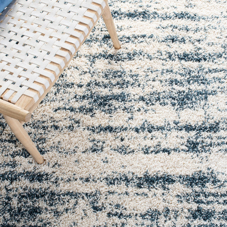 Safavieh Hudson Shag Sgh299A Ivory/Slate Blue Rugs.