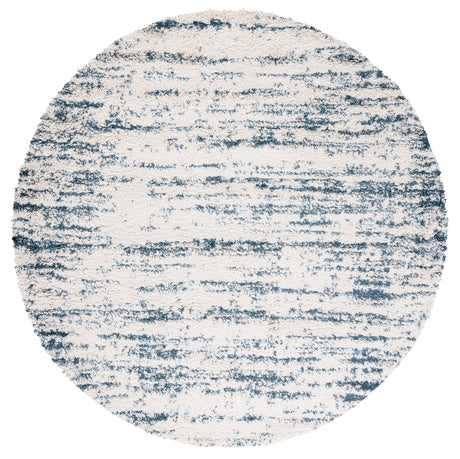 Safavieh Hudson Shag Sgh299A Ivory/Slate Blue Rugs.