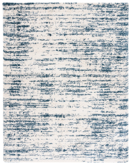 Safavieh Hudson Shag Sgh299A Ivory/Slate Blue Rugs.