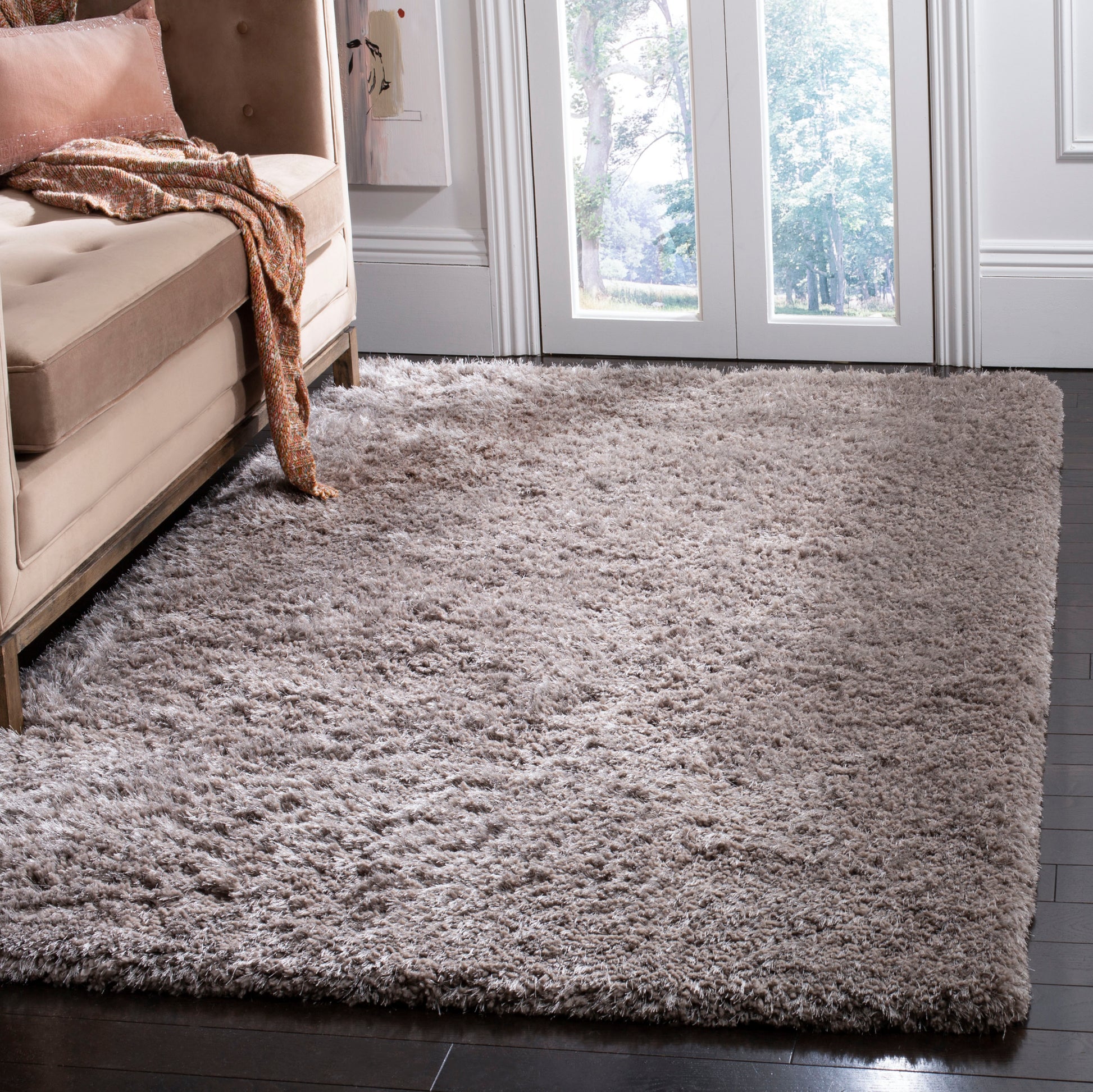 Safavieh Toronto Shag Sgt501F Silver Area Rug