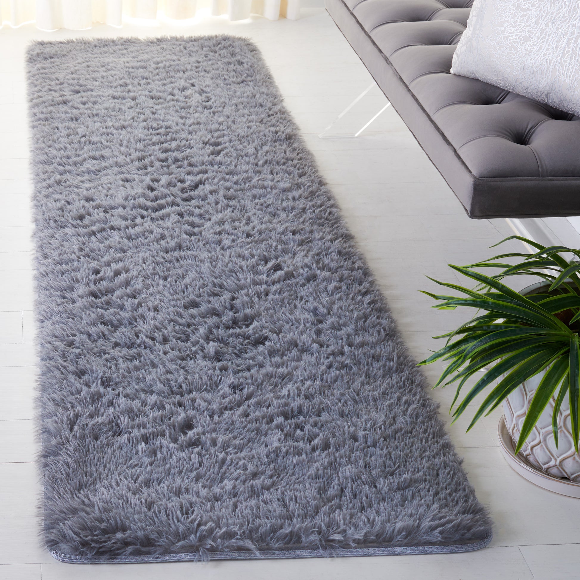 Safavieh Soho Shag Shg250H Dark Grey Area Rug