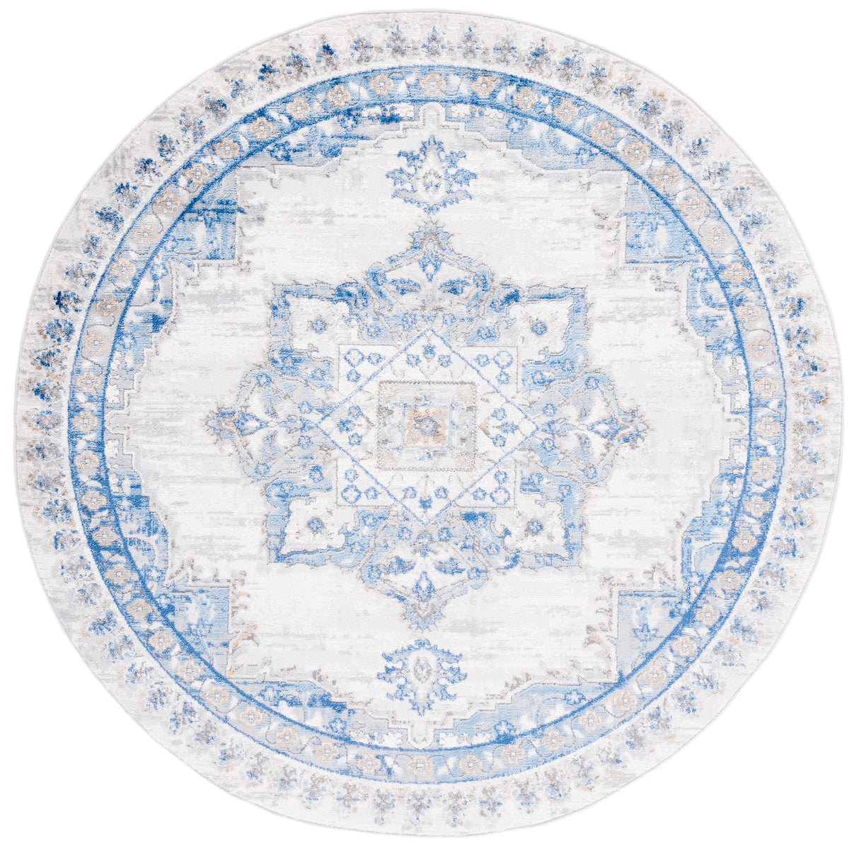 Safavieh Shivan Shv138M Ivory/Blue Rugs.