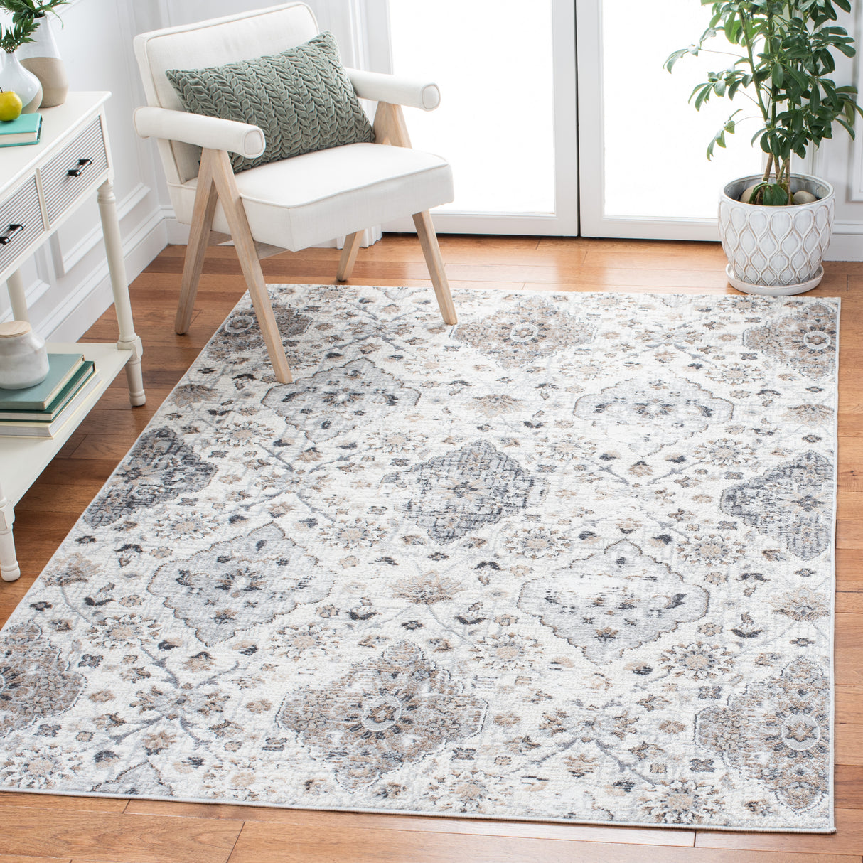 Safavieh Shivan Shv148F Ivory/Grey Rugs.