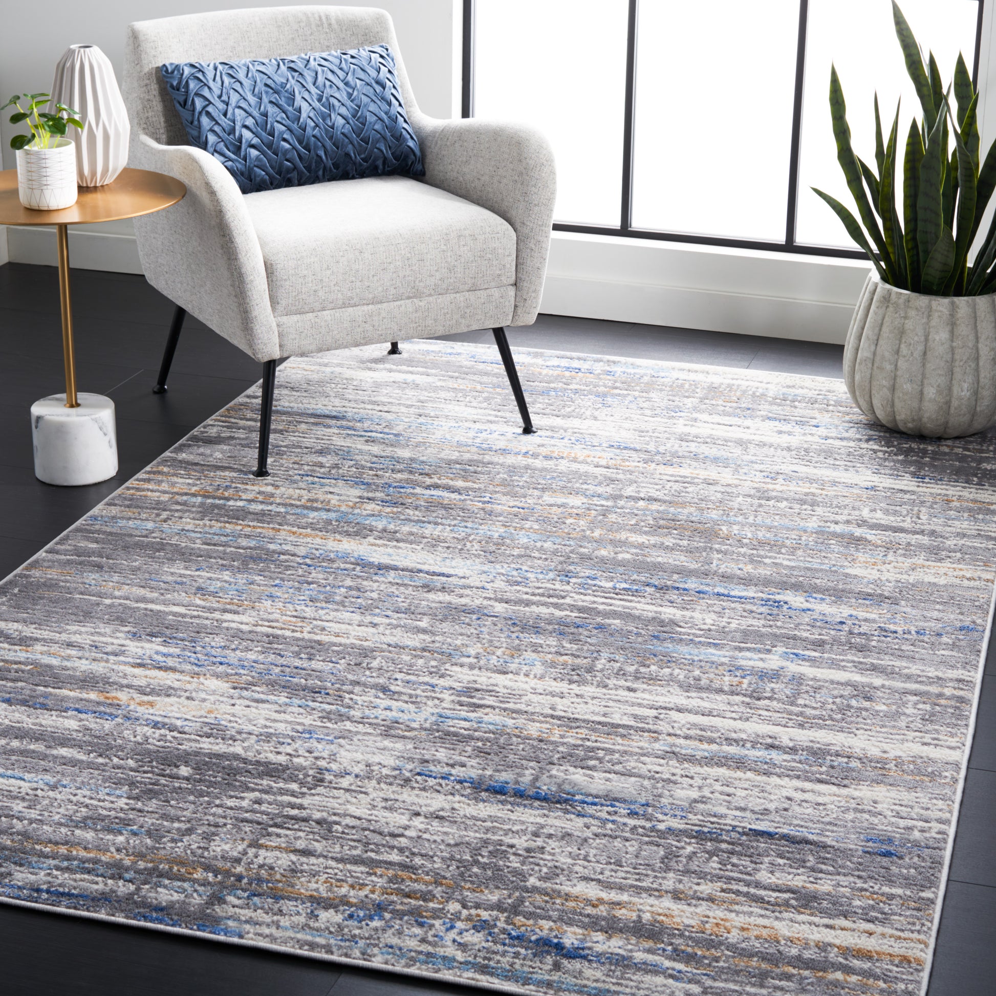 Safavieh Shivan Shv191M Light Grey/Blue Area Rug