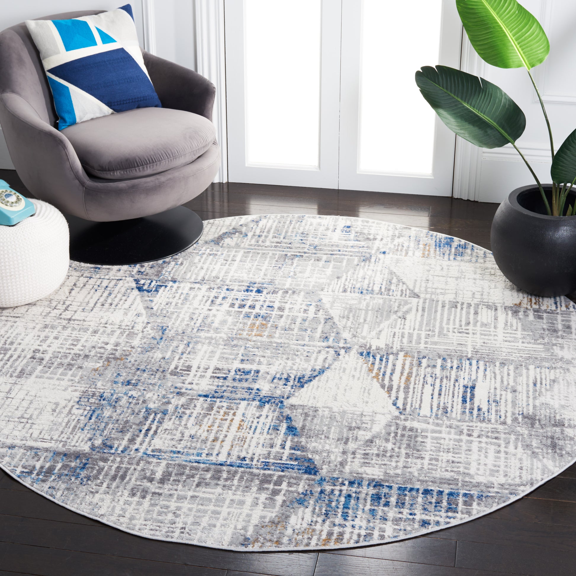 Safavieh Shivan Shv196M Ivory/Blue Area Rug