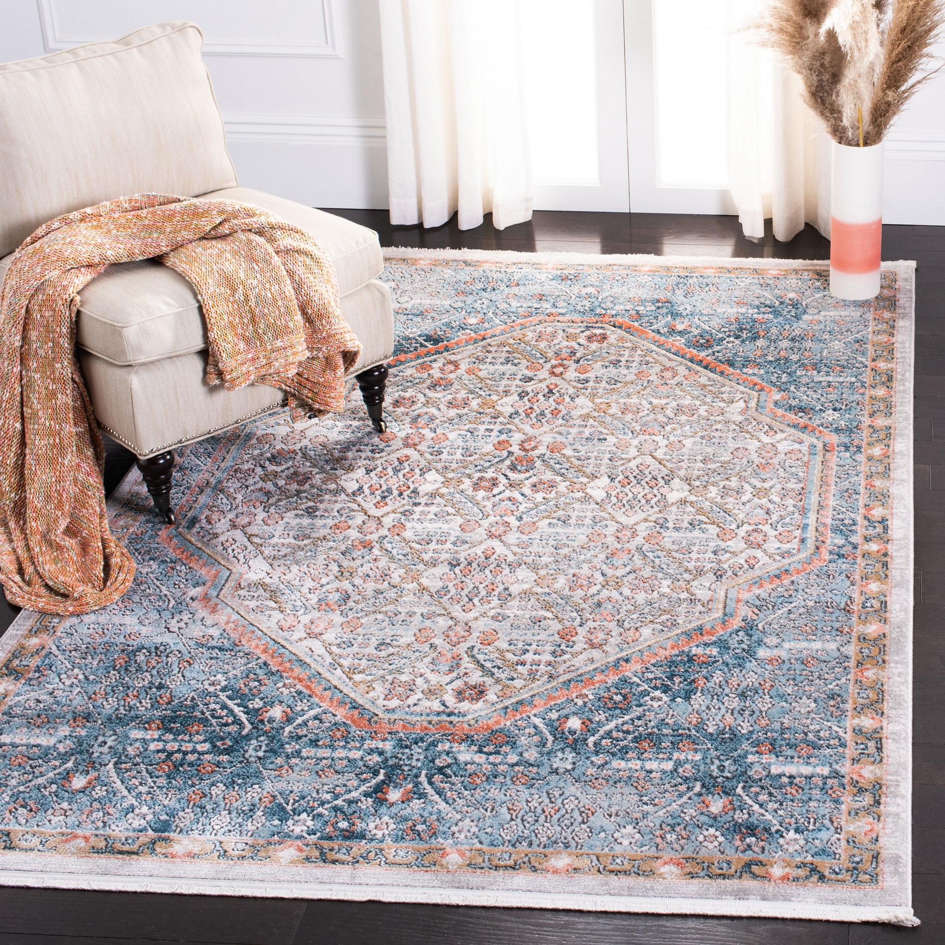 Safavieh Shivan Shv714M Blue/Red Area Rug