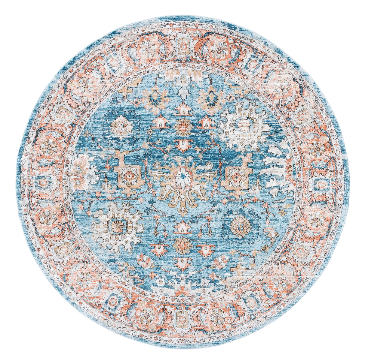Safavieh Shivan Shv797M Blue/Red Rug.