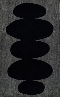 Momeni Simba Sim-9 Black Area Rug