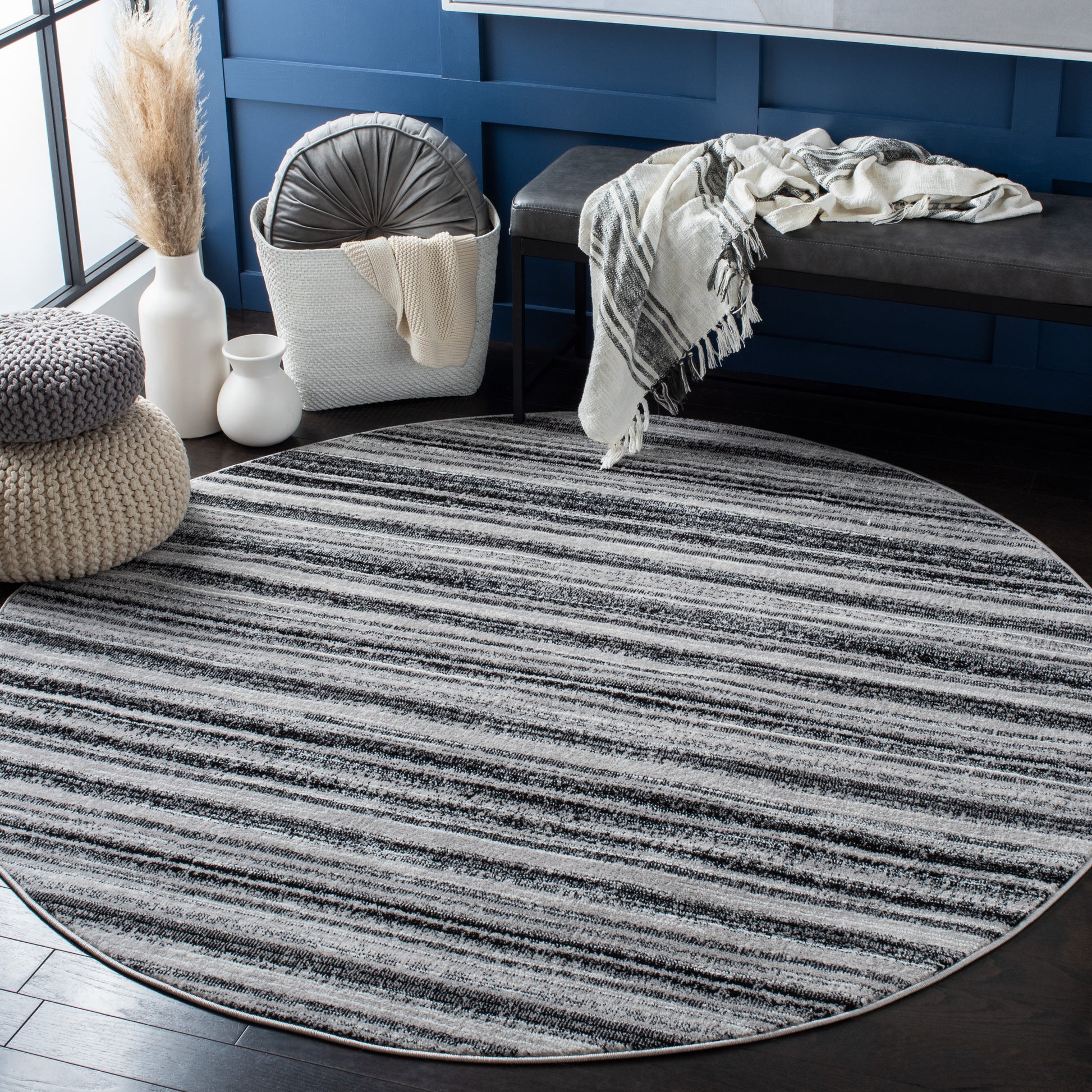 Safavieh Skyler Sky121Z Grey/Black Area Rug