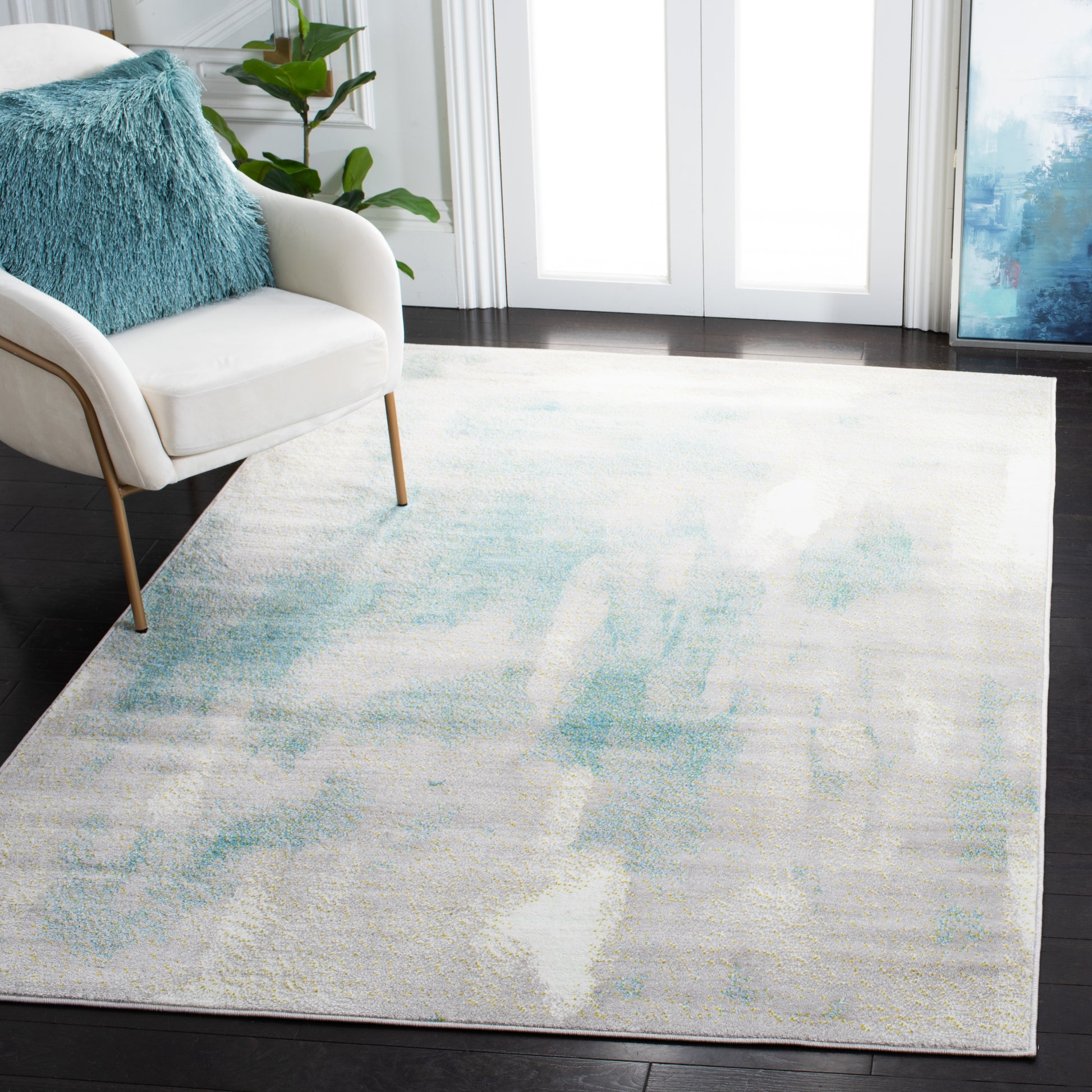 Safavieh Skyler Sky141F Grey/Green Area Rug