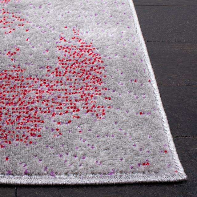 Safavieh Skyler Sky141Q Grey/Red Area Rug