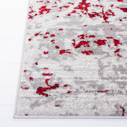 Safavieh Skyler Sky186Q Grey/Red Area Rug