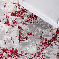 Safavieh Skyler Sky186Q Grey/Red Area Rug