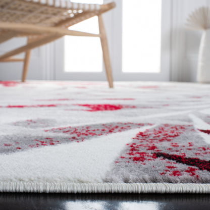 Safavieh Skyler Sky189Q Grey/Red Area Rug