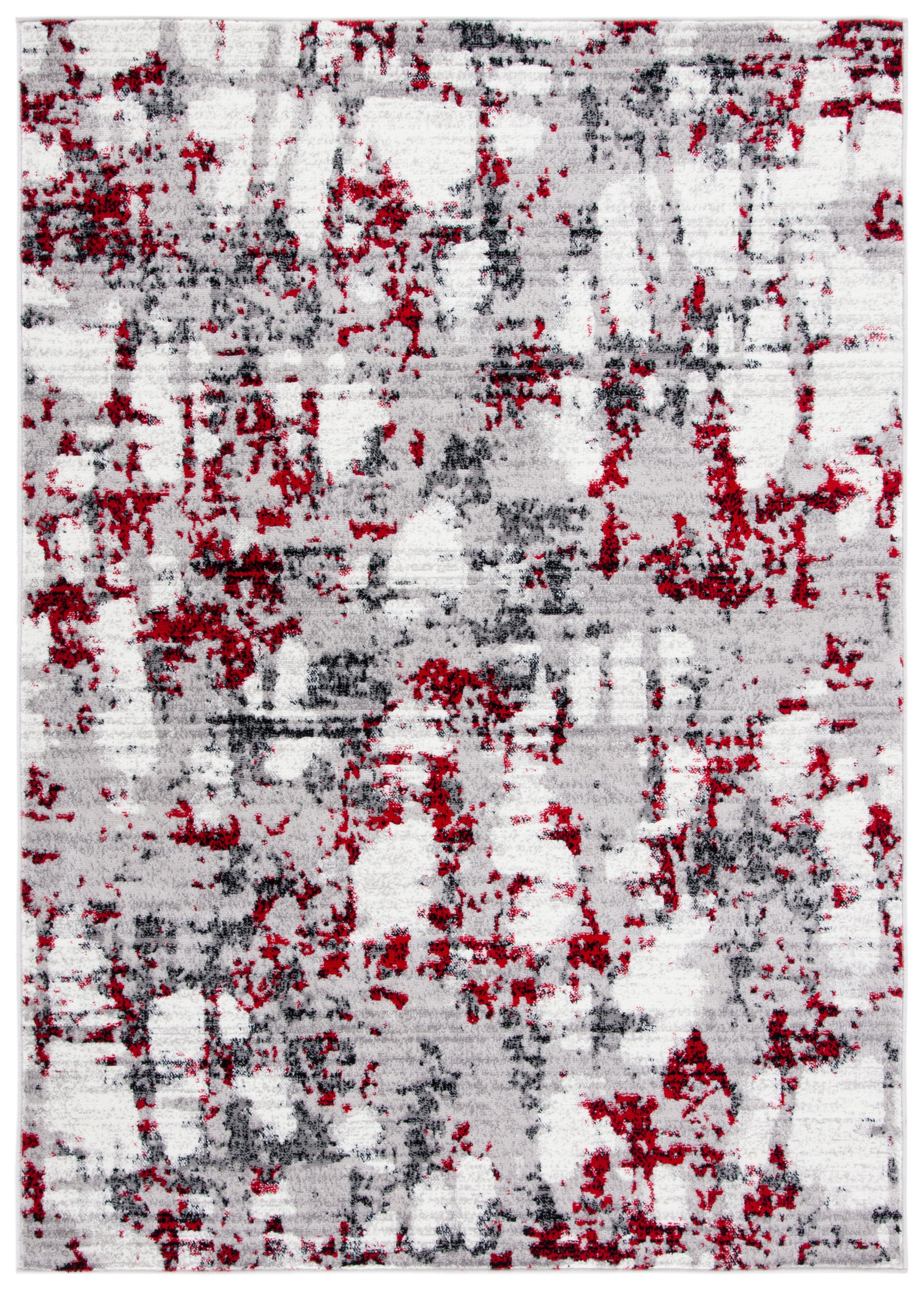 Safavieh Skyler Sky193Q Grey/Red Area Rug