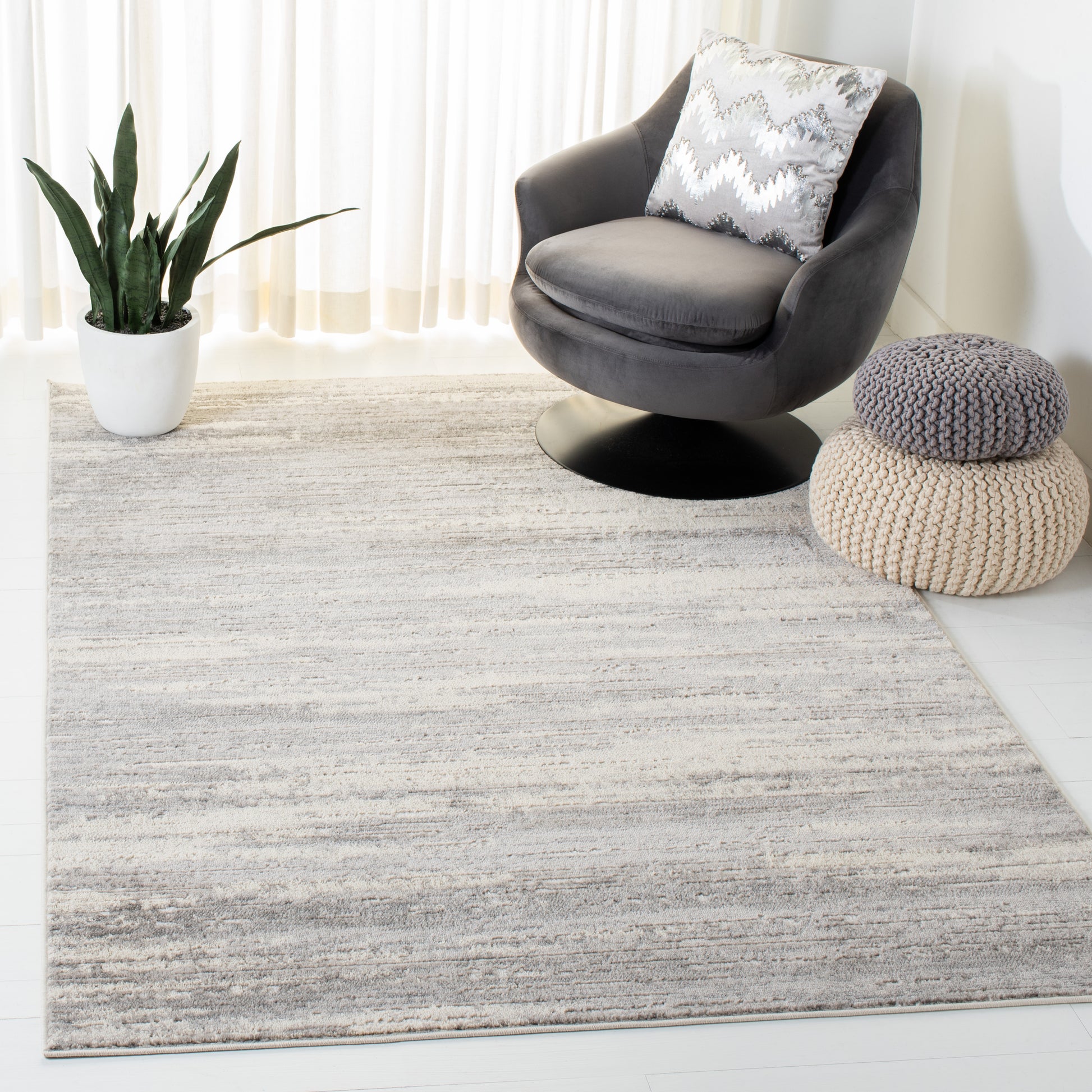 Safavieh Skyler Sky501F Light Grey/Ivory Area Rug