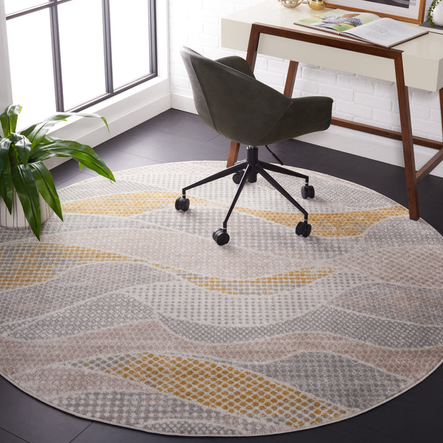 Safavieh Skyler Sky514F Grey Beige/Gold Rug.